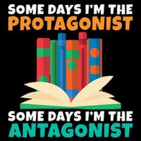Some Days Im The Protagonist Some Days Im The Antagonist Women's Crop Top Tee
