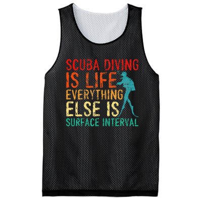 Scuba Diving Is Life Everything Else Surface Interval Diver Mesh Reversible Basketball Jersey Tank