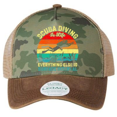 Scuba Diving Is Life Everything Else Surface Interval Diving Legacy Tie Dye Trucker Hat