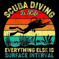 Scuba Diving Is Life Everything Else Surface Interval Diving Sustainable Bucket Hat