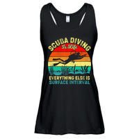 Scuba Diving Is Life Everything Else Surface Interval Diving Ladies Essential Flowy Tank