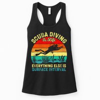 Scuba Diving Is Life Everything Else Surface Interval Diving Womens Tank Top