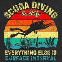 Scuba Diving Is Life Everything Else Surface Interval Diving Microfiber Hand Towel