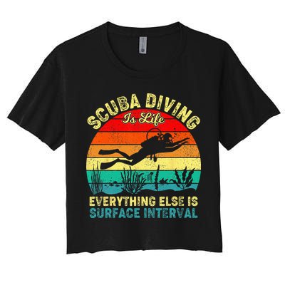 Scuba Diving Is Life Everything Else Surface Interval Diving Crop Top