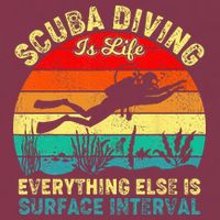 Scuba Diving Is Life Everything Else Surface Interval Diving 16oz Travel Tumbler