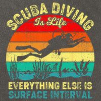 Scuba Diving Is Life Everything Else Surface Interval Diving Cotton Canvas Backpack