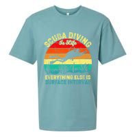 Scuba Diving Is Life Everything Else Surface Interval Diving Sueded Cloud Jersey T-Shirt