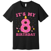 Sweet Donut It's My 8th Birthday 8 Years Old Funny Cute Premium T-Shirt