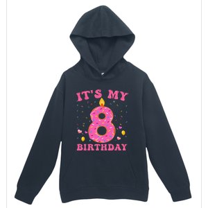 Sweet Donut It's My 8th Birthday 8 Years Old Funny Cute Urban Pullover Hoodie