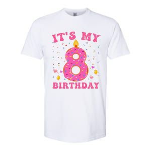 Sweet Donut It's My 8th Birthday 8 Years Old Funny Cute Softstyle CVC T-Shirt