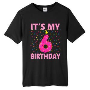 Sweet donut It's My 6th Birthday 6 Yrs Old Gifts Tall Fusion ChromaSoft Performance T-Shirt