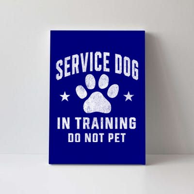 Service Dog In Training Assistance Dog Trainer Handler Funny Gift Canvas