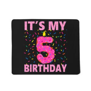 Sweet donut It's My 5th Birthday 5 Yrs Old Gifts Mousepad