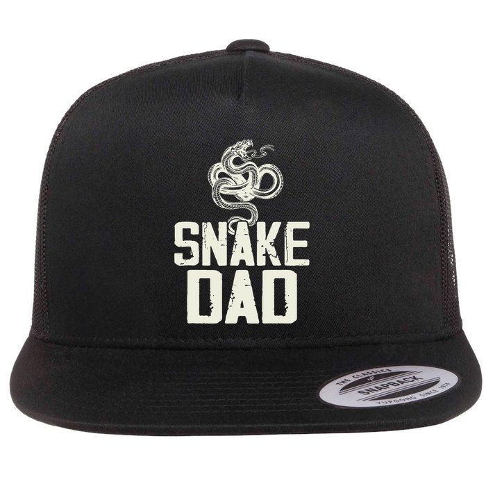 Snake Dad I Snake Flat Bill Trucker Hat