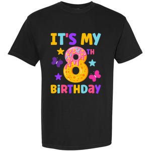 Sweet Donut It's My 8th Birthday Shirt 8 Years Old Funny Garment-Dyed Heavyweight T-Shirt