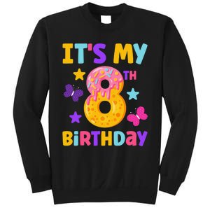 Sweet Donut It's My 8th Birthday Shirt 8 Years Old Funny Sweatshirt