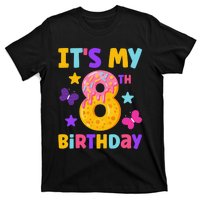 Sweet Donut It's My 8th Birthday Shirt 8 Years Old Funny T-Shirt