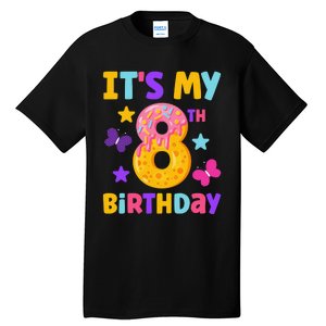 Sweet Donut It's My 8th Birthday Shirt 8 Years Old Funny Tall T-Shirt