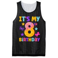 Sweet Donut It's My 8th Birthday Shirt 8 Years Old Funny Mesh Reversible Basketball Jersey Tank