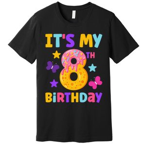 Sweet Donut It's My 8th Birthday Shirt 8 Years Old Funny Premium T-Shirt