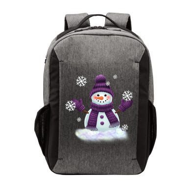 Snow Design In Purples Wintertime Snowflakes Gift Vector Backpack