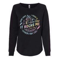 Some Days It Rocks Me Messy Skull Lunch Lady Life Ca Tie Dye Womens California Wash Sweatshirt