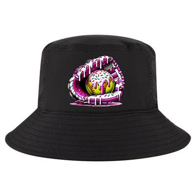 Softball Drip Ice Cream Sprinkles Softball Glove  Cool Comfort Performance Bucket Hat