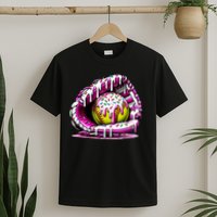 Softball Drip Ice Cream Sprinkles Softball Glove  T-Shirt