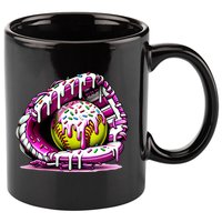 Softball Drip Ice Cream Sprinkles Softball Glove  11oz C Handle Ceramic Mug