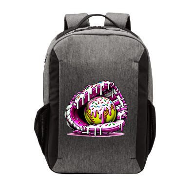 Softball Drip Ice Cream Sprinkles Softball Glove  Vector Backpack