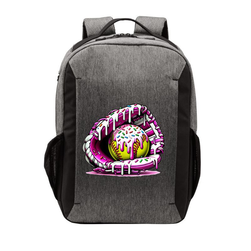 Softball Drip Ice Cream Sprinkles Softball Glove  Vector Backpack