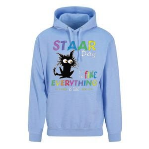 Staar Day ItS Fine Everything Is Fine Funny Cat Testing Day Unisex Surf Hoodie