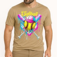 Softball Drip Ice Cream Coquette Bow Softball For Cooling Performance Crew T-Shirt