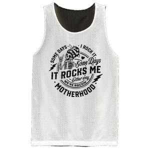 Some Days I Rock It Some Days It Rocks Me Mesh Reversible Basketball Jersey Tank