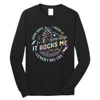 Some Days It Rocks Me Messy Skull Lunch Lady Life Ca Tie Dye Long Sleeve Shirt