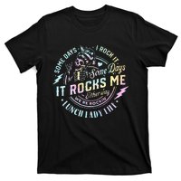 Some Days It Rocks Me Messy Skull Lunch Lady Life Ca Tie Dye T-Shirt