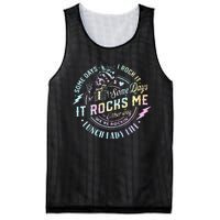 Some Days It Rocks Me Messy Skull Lunch Lady Life Ca Tie Dye Mesh Reversible Basketball Jersey Tank