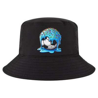 Soccer Drip Ice Cream Drip With Sprinkles Summer Cool Comfort Performance Bucket Hat