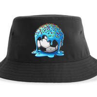 Soccer Drip Ice Cream Drip With Sprinkles Summer Sustainable Bucket Hat