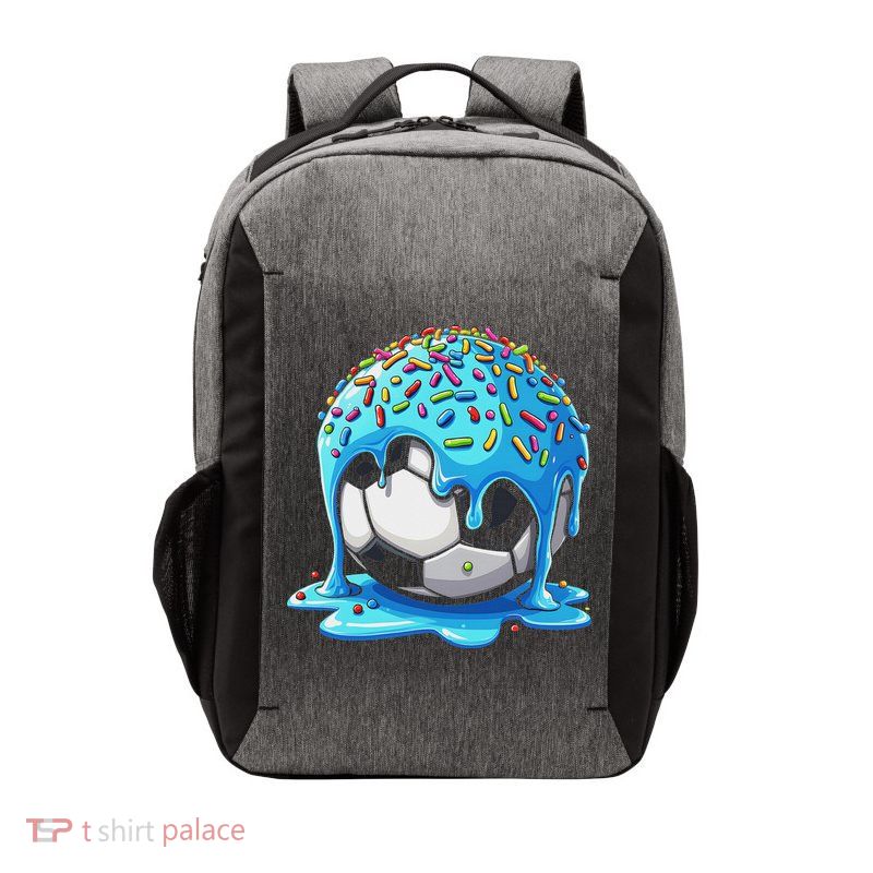 Soccer Drip Ice Cream Drip With Sprinkles Summer Vector Backpack