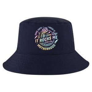 Some Days I Rock It Some Days It Rocks Me Tie Dye Skull Mom Cool Comfort Performance Bucket Hat