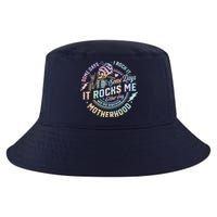 Some Days I Rock It Some Days It Rocks Me Tie Dye Skull Mom Cool Comfort Performance Bucket Hat