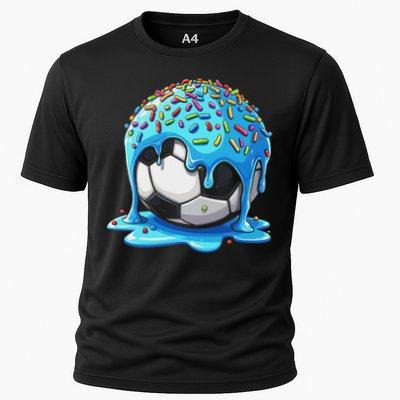 Soccer Drip Ice Cream Drip With Sprinkles Summer Performance Shirt