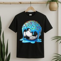 Soccer Drip Ice Cream Drip With Sprinkles Summer T-Shirt