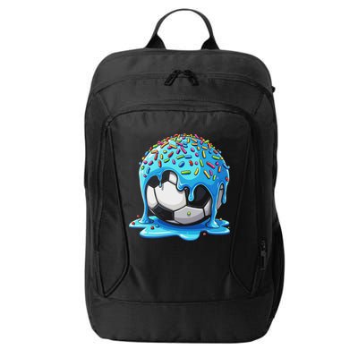 Soccer Drip Ice Cream Drip With Sprinkles Summer City Backpack