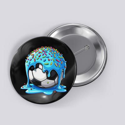 Soccer Drip Ice Cream Drip With Sprinkles Summer Button