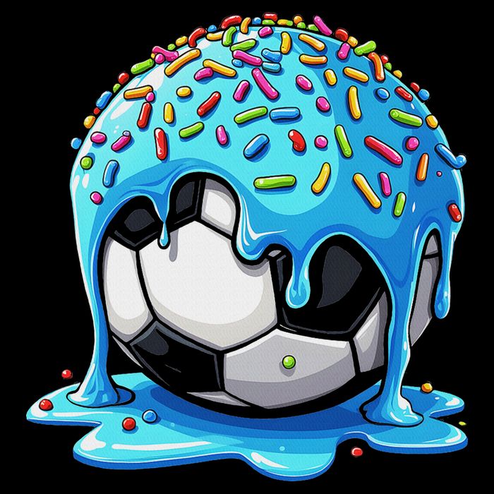 Soccer Drip Ice Cream Drip With Sprinkles Summer 16 in Basic Backpack