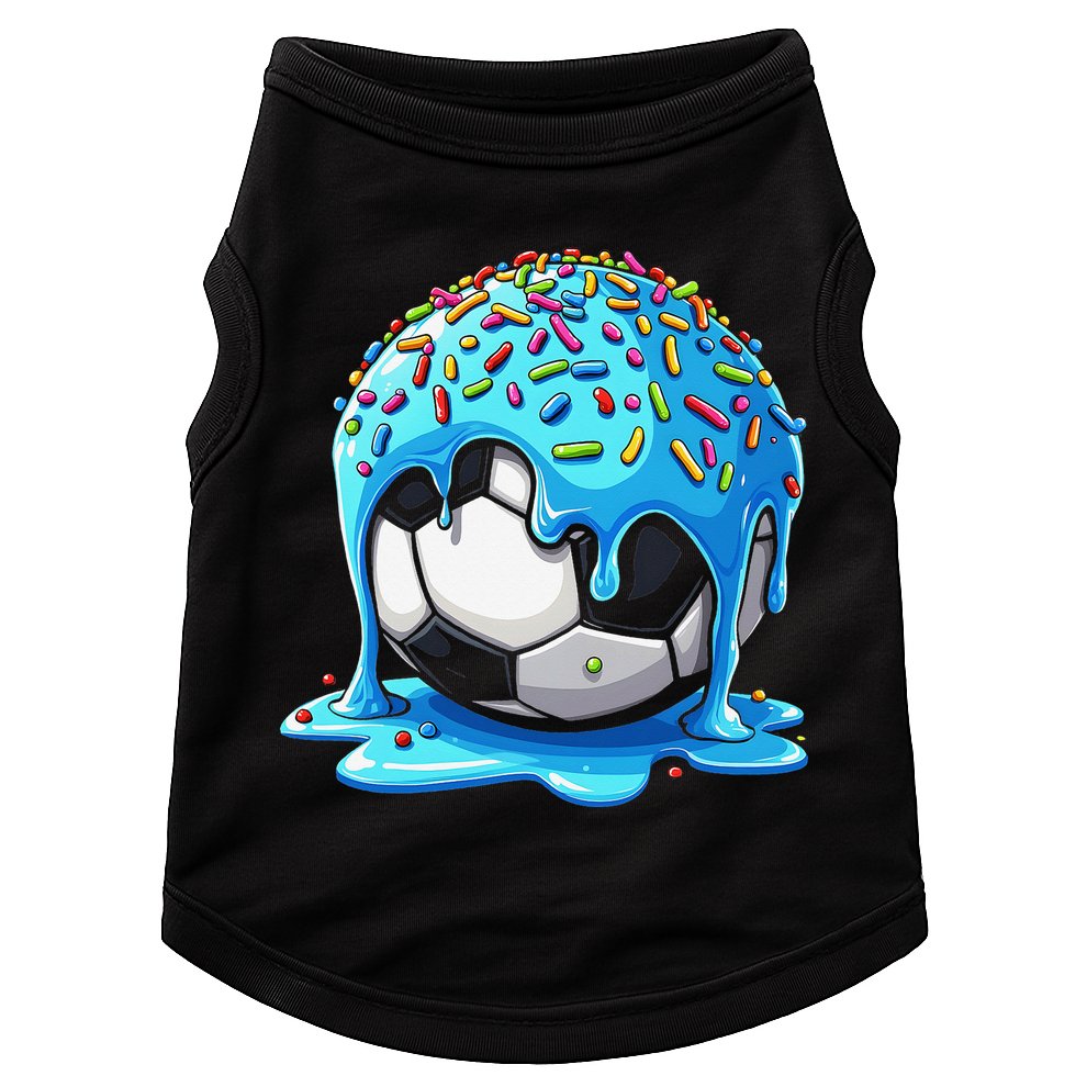 Soccer Drip Ice Cream Drip With Sprinkles Summer Doggie Tank