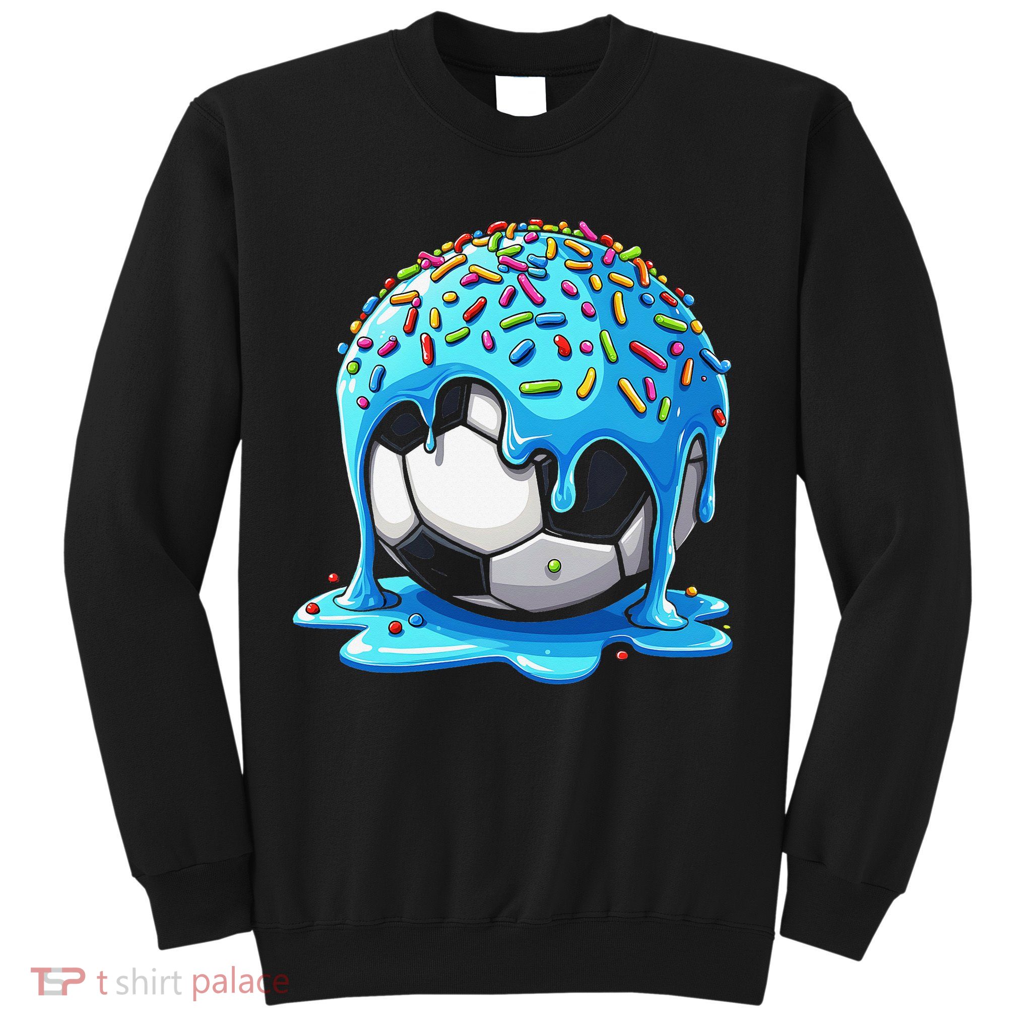 Soccer Drip Ice Cream Drip With Sprinkles Summer Sweatshirt