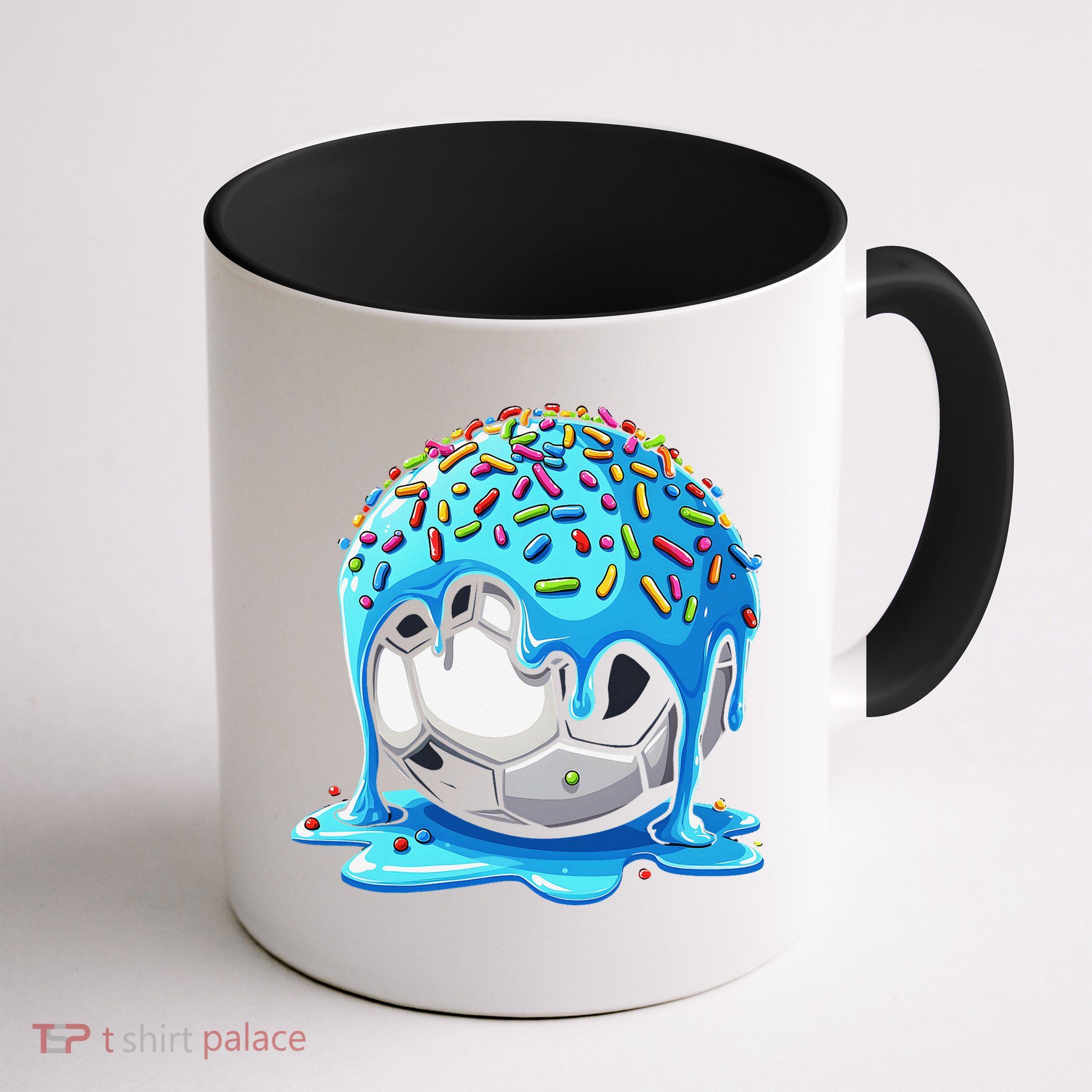 Soccer Drip Ice Cream Drip With Sprinkles Summer Mug